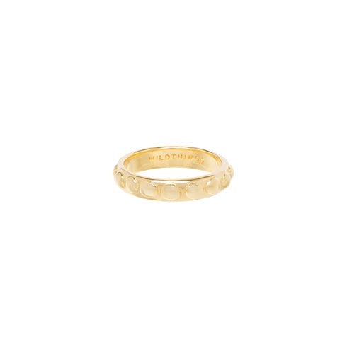 ROMAN DOTS RING GOLD